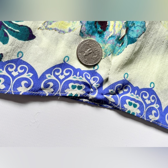 Hemant & Nandita Silk Embroidered Canaria Maxi Dress - Picture 10 of 13